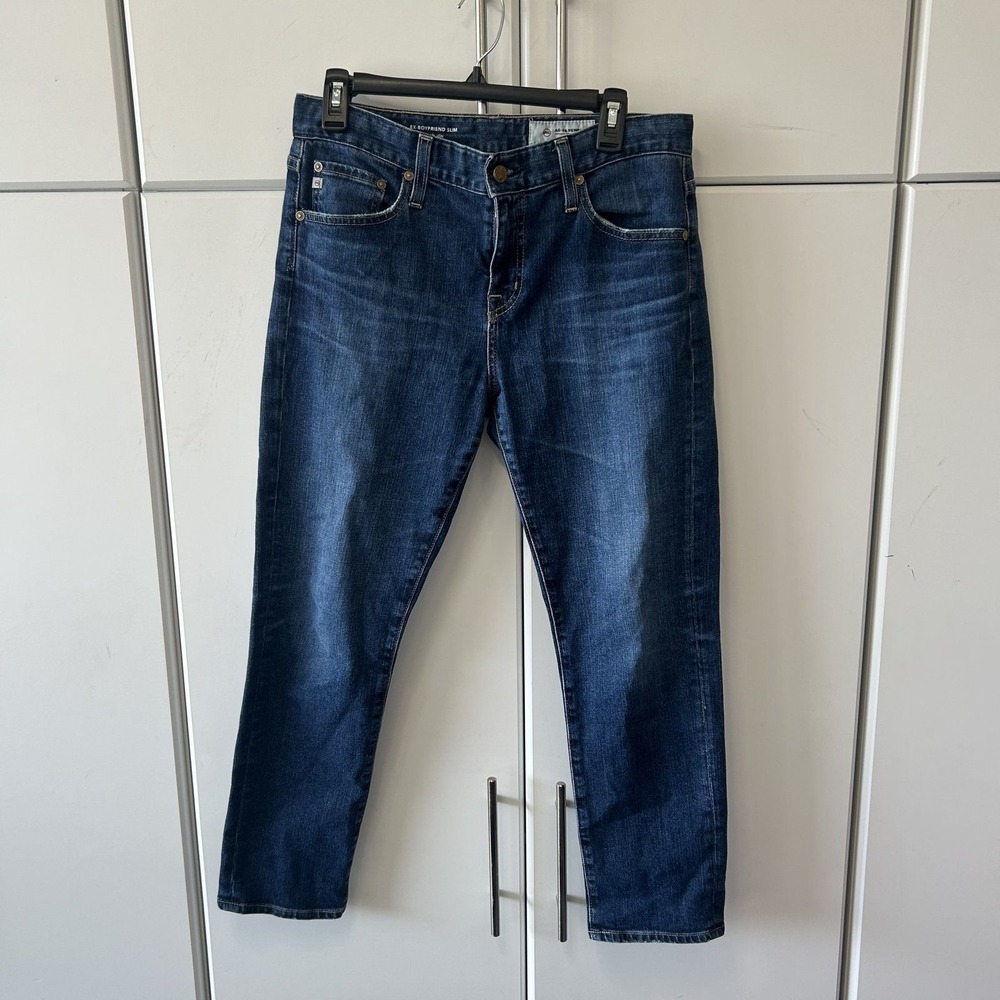AG Adriano Goldschmied Ex-Boyfriend Slim Slouchy Jeans Dark Wash 28R LED1575